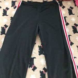 Long back as white and red shirts